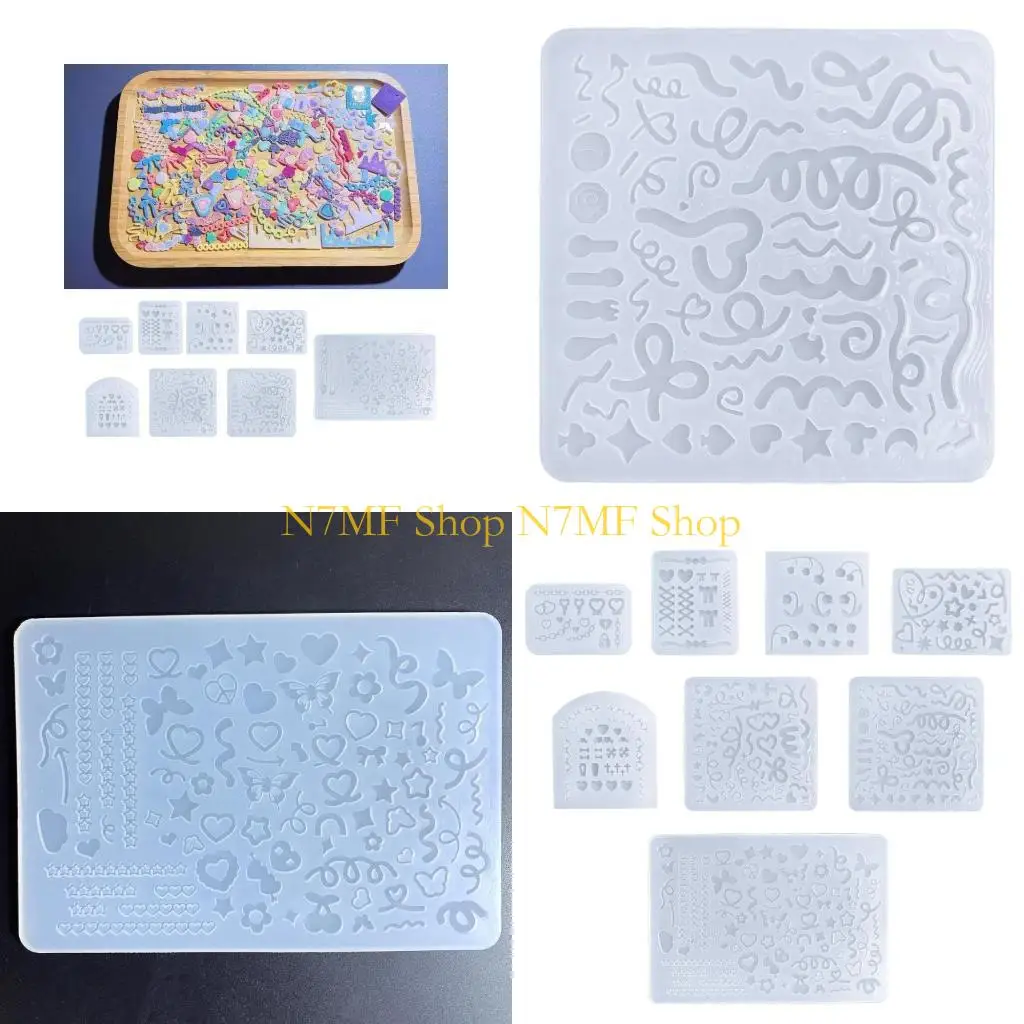 

N7MF Strip Resin Casting Mold Resin Art Rattle Mold Crystal Silicone Mold