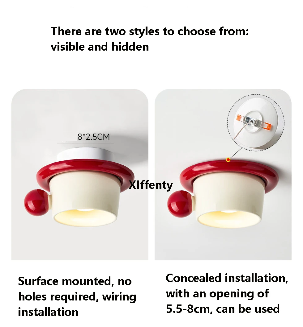 Creative Ceramic Coffee Cup Ceiling Light Cream Wind Corridor Embedded Tube Light Retro Entrance Atmosphere Lamp