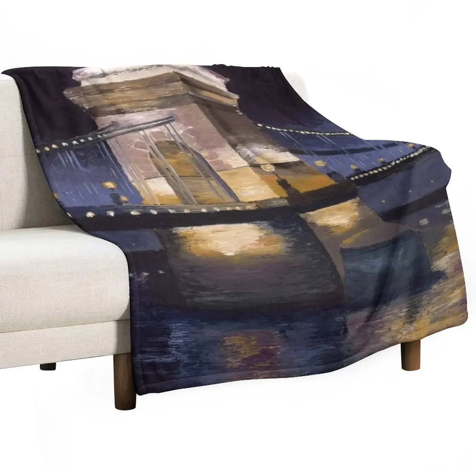 

New The Chain Bridge Throw Blanket Faux Fur Soft Warm Blanket for Bed