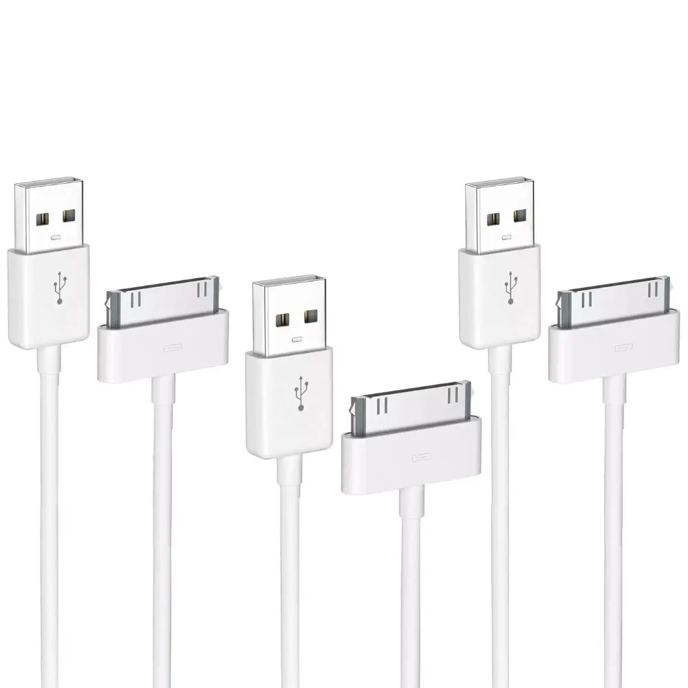 For iphone 4s cable 30 pin fast USB charger for apple iphone 4 s iPad 2 3 iPod Touch Nano iphone4 Data Sync cord adapter cables