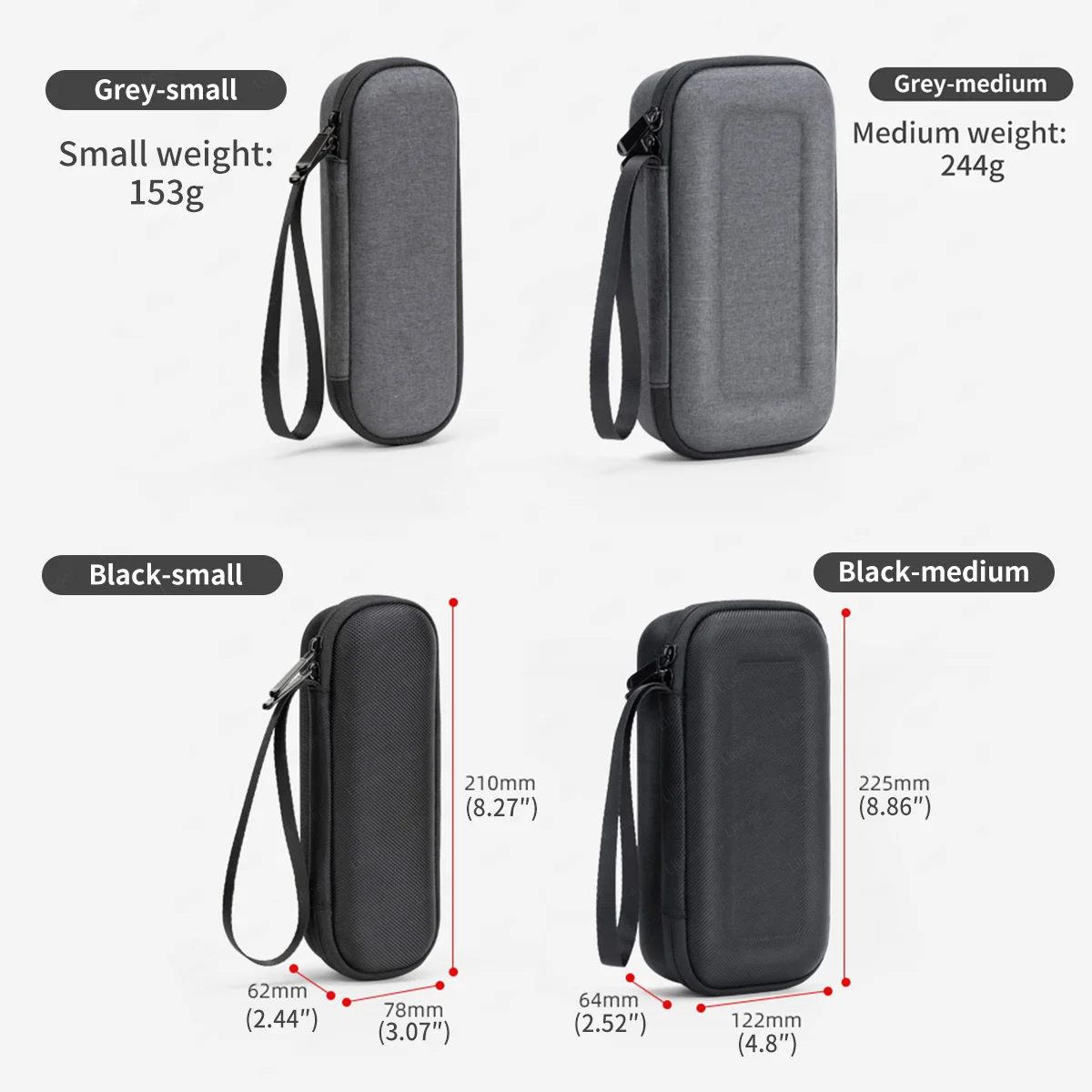 حقيبة حمل للجيب 3 حقيبة تخزين واقية مقاومة للصدمات محمولة مع حزام لملحقات DJI Osmo Pocket 3