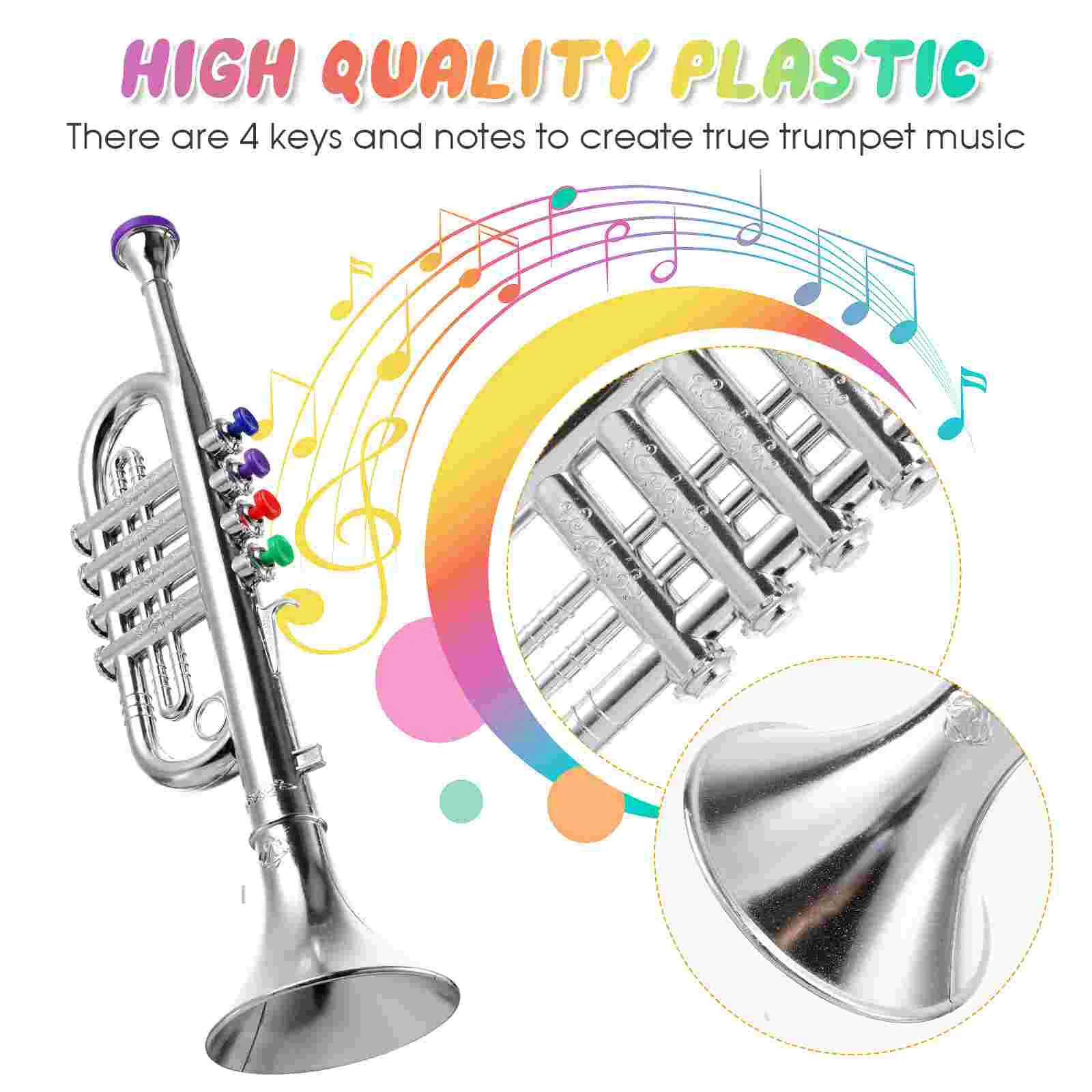 Trumpet Toy Beginner for Beginners Decorative Children’s Toys Creative Toddlers Instrument Childrens Plaything Music