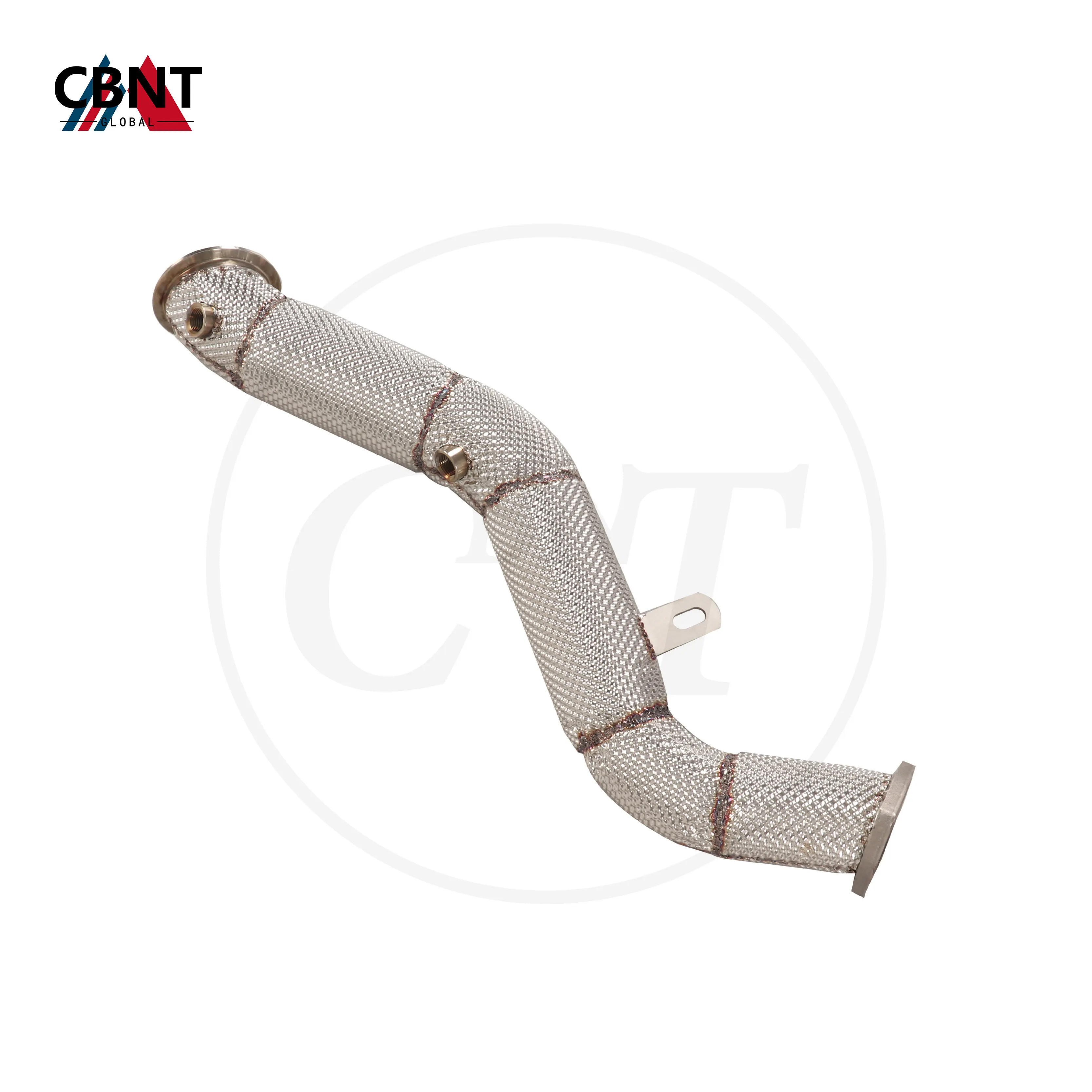 

CBNT for Audi A4 Avant B9 1.4T 2017-2023 Exhaust Headers with Catalytic Converter Exhaust-pipe System Downpipe with Heat Shield