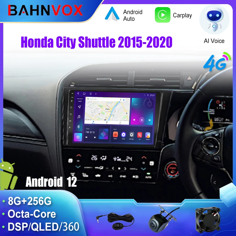 

9" Android 12.0 Car Radio for Honda City Shuttle 2015-2020 Pontiac Vibe 2003 2008 Multimedia Video GPS Navigation Stereo
