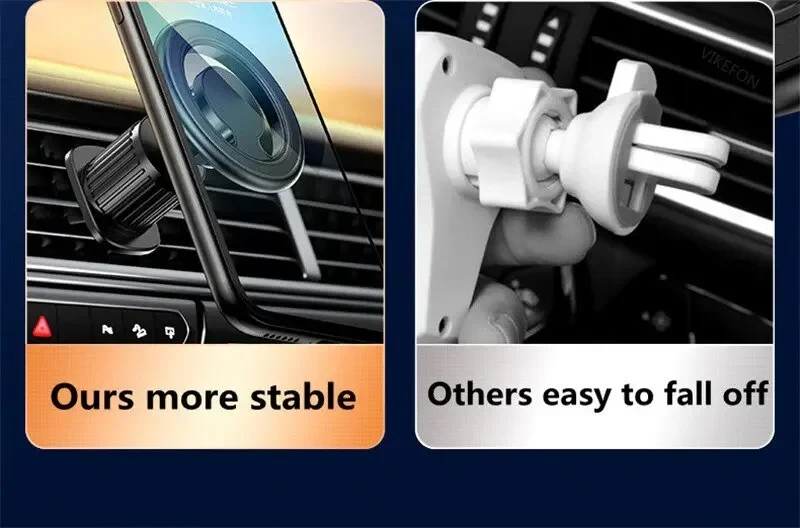 Magnetischer Autotelefonhalter, Ständer, Magnet, Autohalterung, unterstützt GPS-Mobilhalterung im Auto für Macsafe iPhone 15 14 13 12 Samsung Xiaomi – Detail 10
