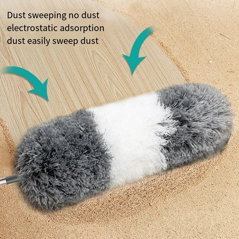 Dust Brush, Microfiber Duster, Retractable Crevice Dusting Tool, Furniture Cleaning Brush