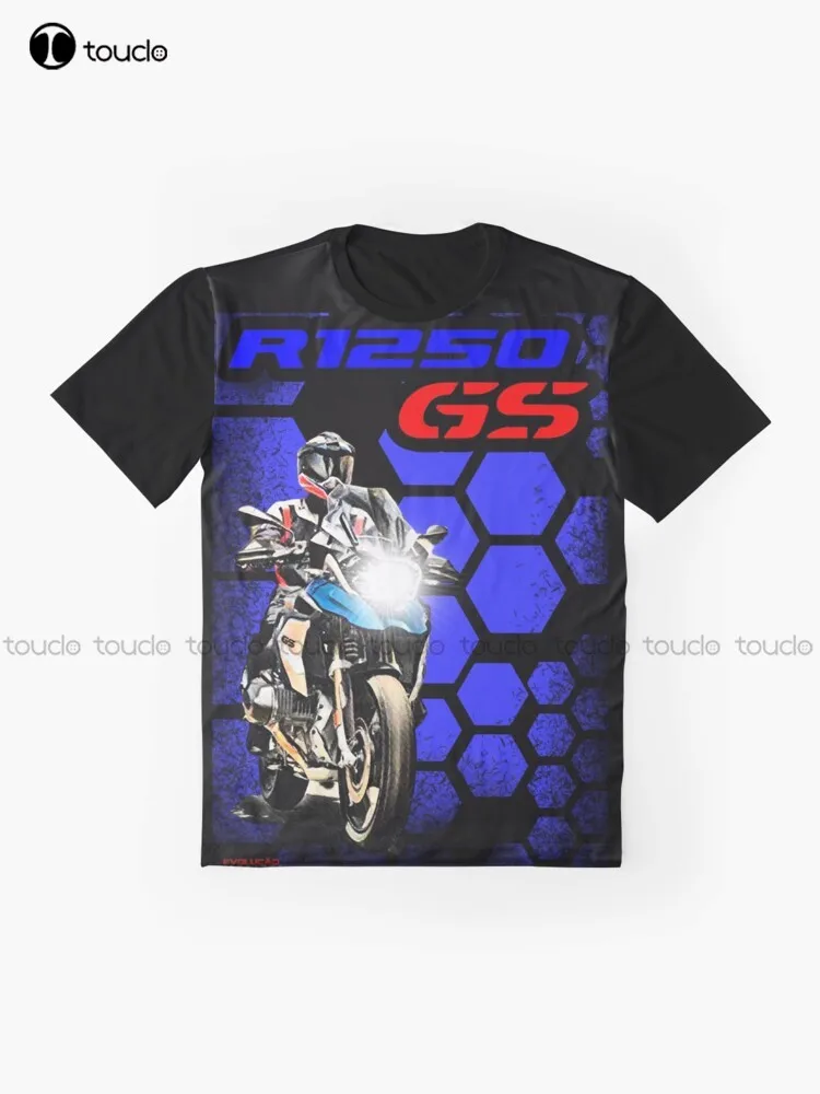 R1250Gs Honeycomb Graphic T-Shirt Custom Aldult Teen Unisex Digital Printing Tee Shirts Funny Art Streetwear Cartoon Tee Xs-5Xl