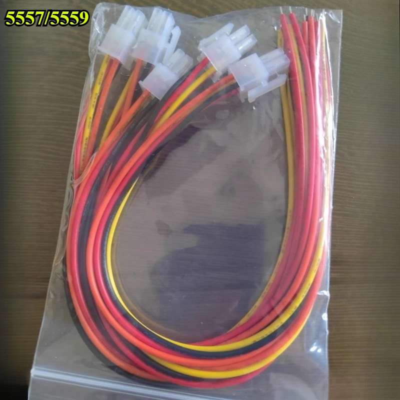 

5557/5559 automobile harness connector 2/4/6/8/10/12/14/16P electric motorcycle controller Male Female plug wire 30cm 18AWG