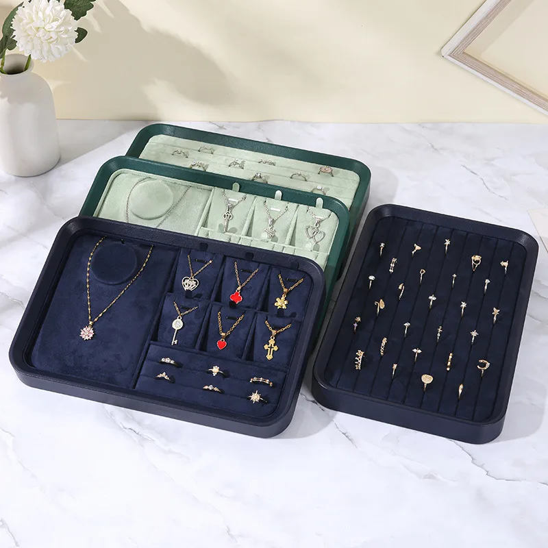 

Поднос для клетки ювелирных изделий, роскошное ожерелье, кольца, лотки для хранения, прямая трансляция, поднос для ювелирных изделий, модные подвесные витрины, лотки