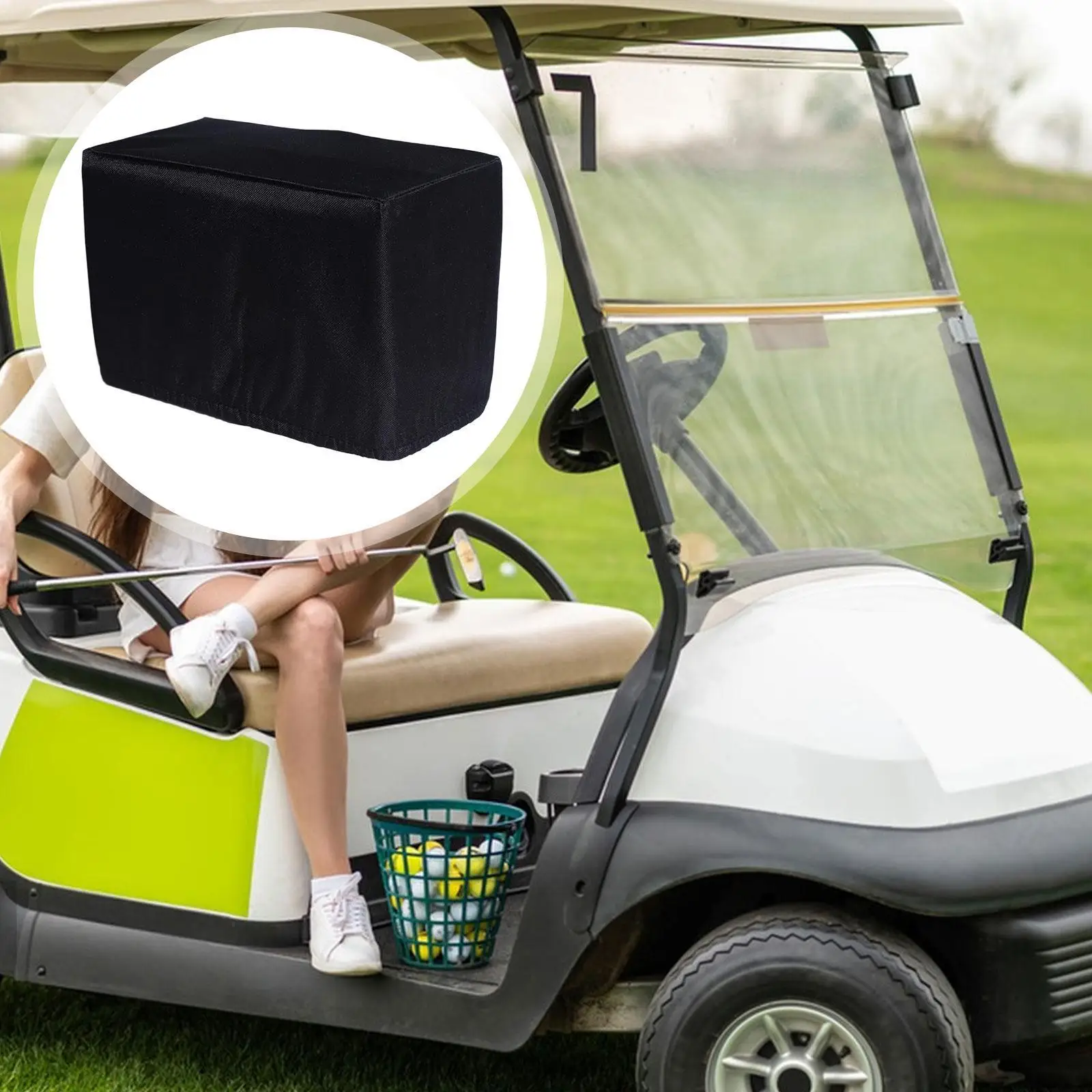 

Oxford Fabric Cart Touchscreen Protective Case Dustproof Rainproof for Golf Cart Screen Protection