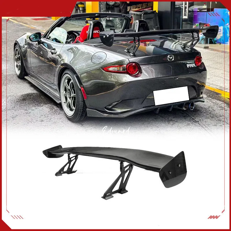 

Suitable for Mazda MX5 ND soft top carbon fiber GT large rear wing spoiler wing fixed air wing retrofit 2015