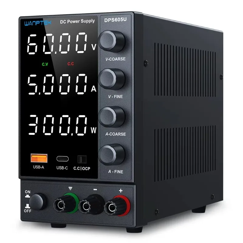 

Регулируемый стабильный источник питания постоянного тока DPS605U Блок питания для зарядки ноутбука и мобильного телефона