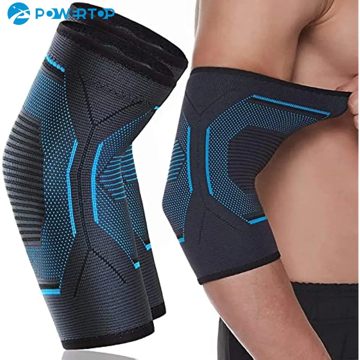 

1Pair Elbow Brace Elbow Compression Sleeve,Elbow Support Elbow Brace for Tendonitis and Tennis Elbow,Elbow Sleeve Weightlifting