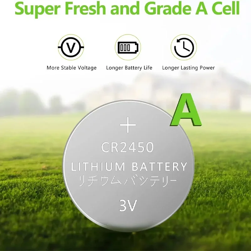 10-100 sztuk CR2450 bateria guzikowa do zegarka KCR2450 5029LC LM2450 DL2450 ECR2450 BR2450 CR 2450 3V 600mAh litowe baterie pastylkowe