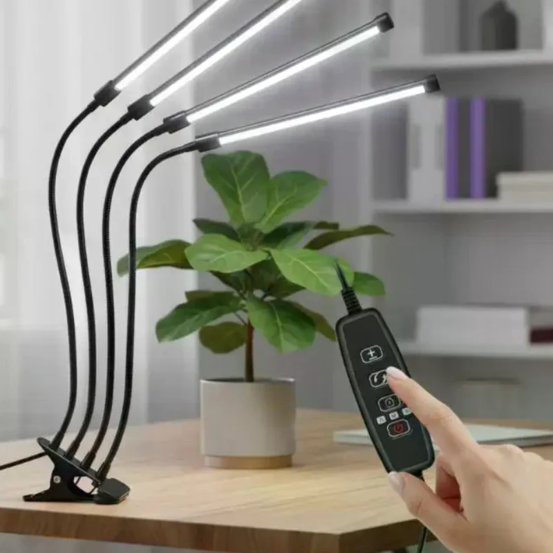 USB LED Plant Growth Light Full Spectrum 24W 3 Timer Setting Indoor Lighting for Succulents Herbs Flowers