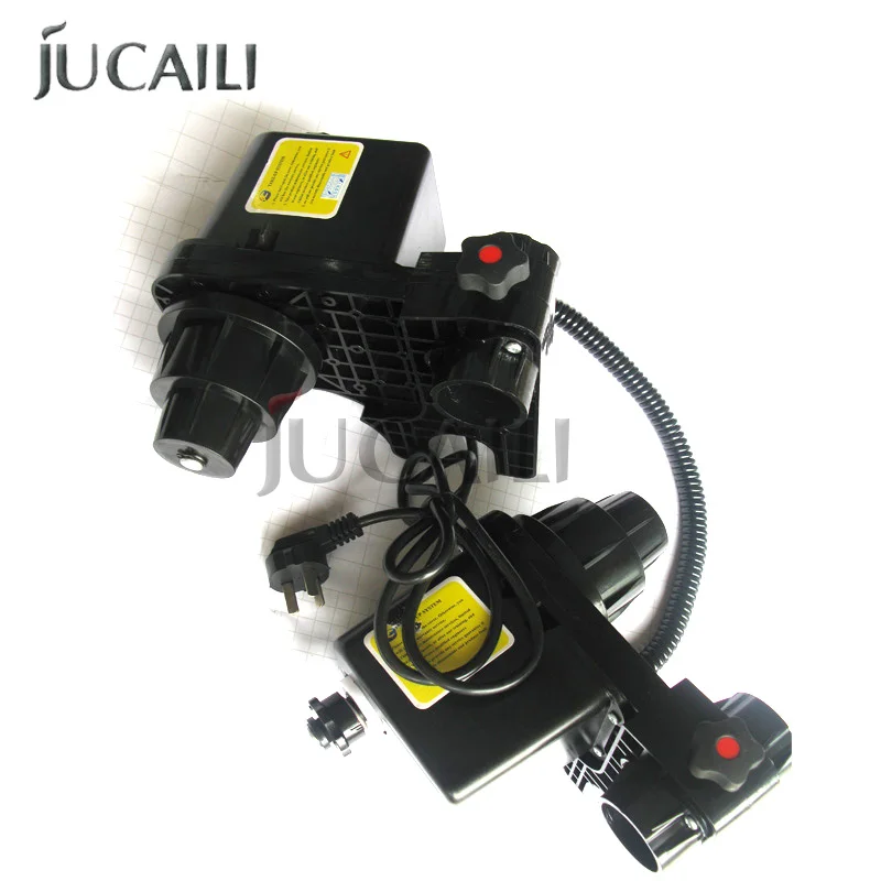 Jucaili One Set Large Format Printer Double Power Paper Roller Kit For Printer Roller Take Up System With Double Motor