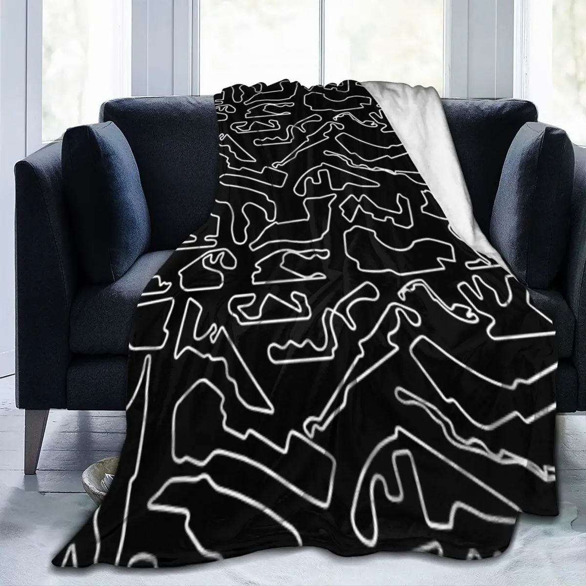 

F1 2023 Tracks Blanket Fleece Sofa Throw Blanket Super Soft Throw Blankets for Couch Bedding Office Throws Bedspread Quilt