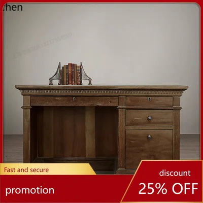 CZ  Solid wood desk Student study table Study computer Desktop table