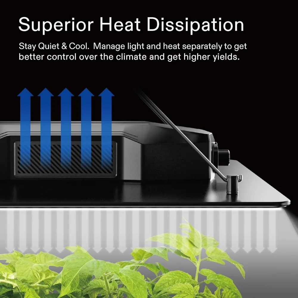 Sistema completo de barraca de cultivo, 2 x 2 pés. Kit de tenda de cultivo completo com luz de cultivo LED VS1000, ventilador em linha de 4 polegadas 190CFM, filtro de carbono