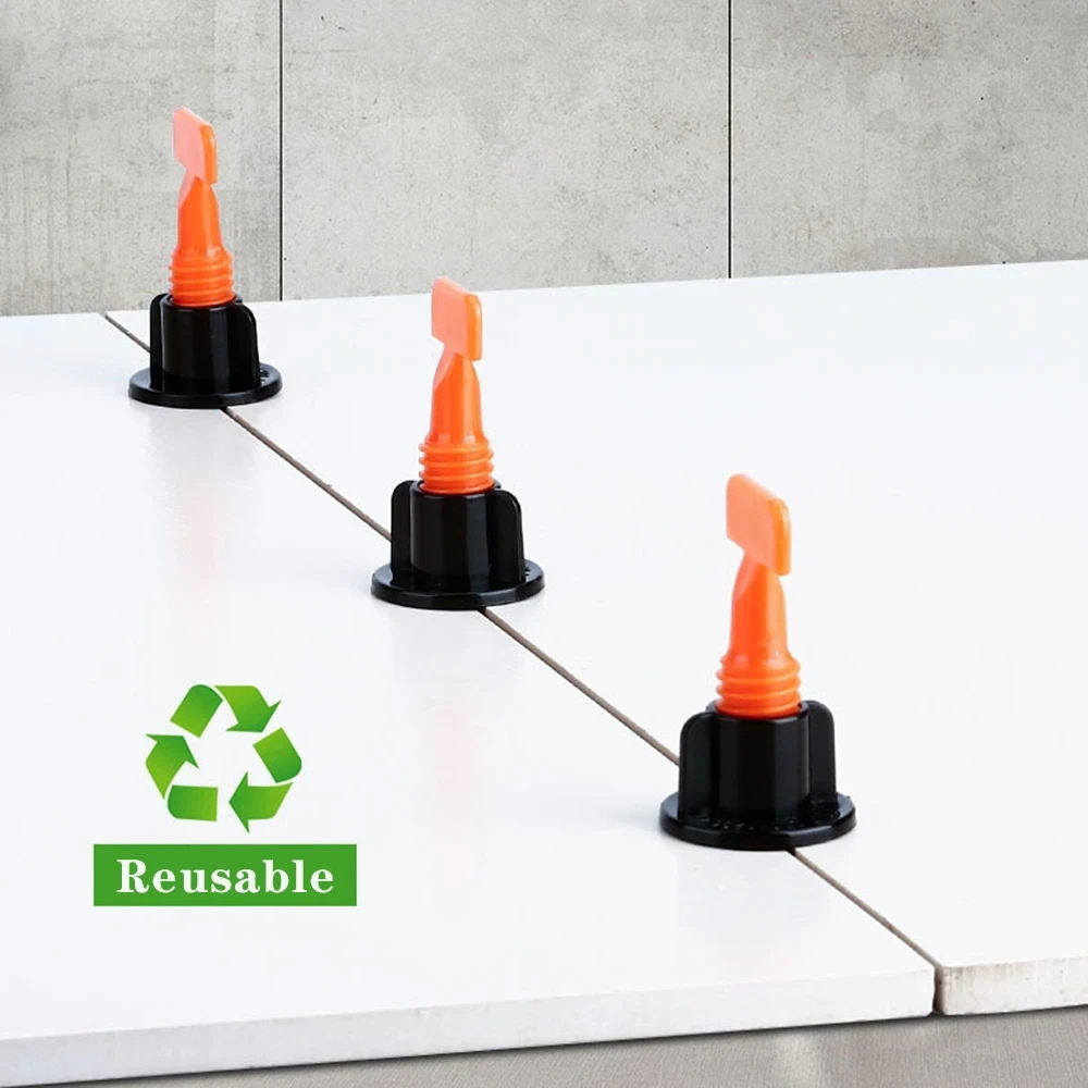 Flat Ceramic Floor Wall Construction Tools Reusable Tile Leveling System Kittile Leveling System for tile
