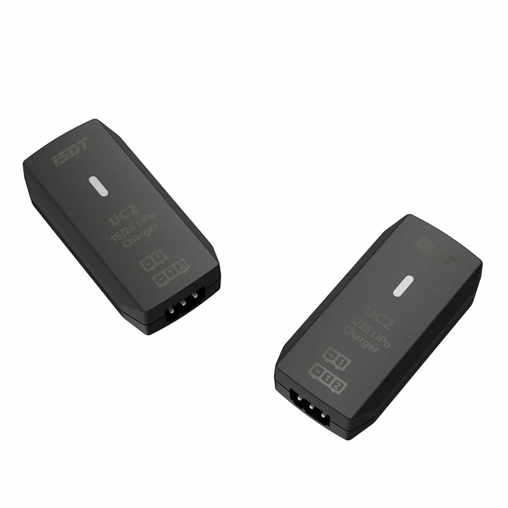 ISDT UC2 1S/2S LiPo Bateria Balance Carregador USB Inteligente XH 2.54 Porta de Equilíbrio Carga Direta