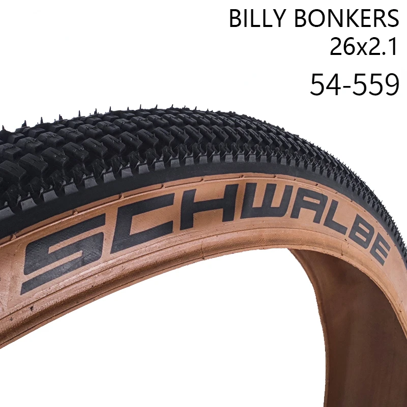 BILLY BONKERS 26x2.1 54-559 Dirt Jump Bike Tire Folding Type Brown Edge  MTB Bicycle Tire