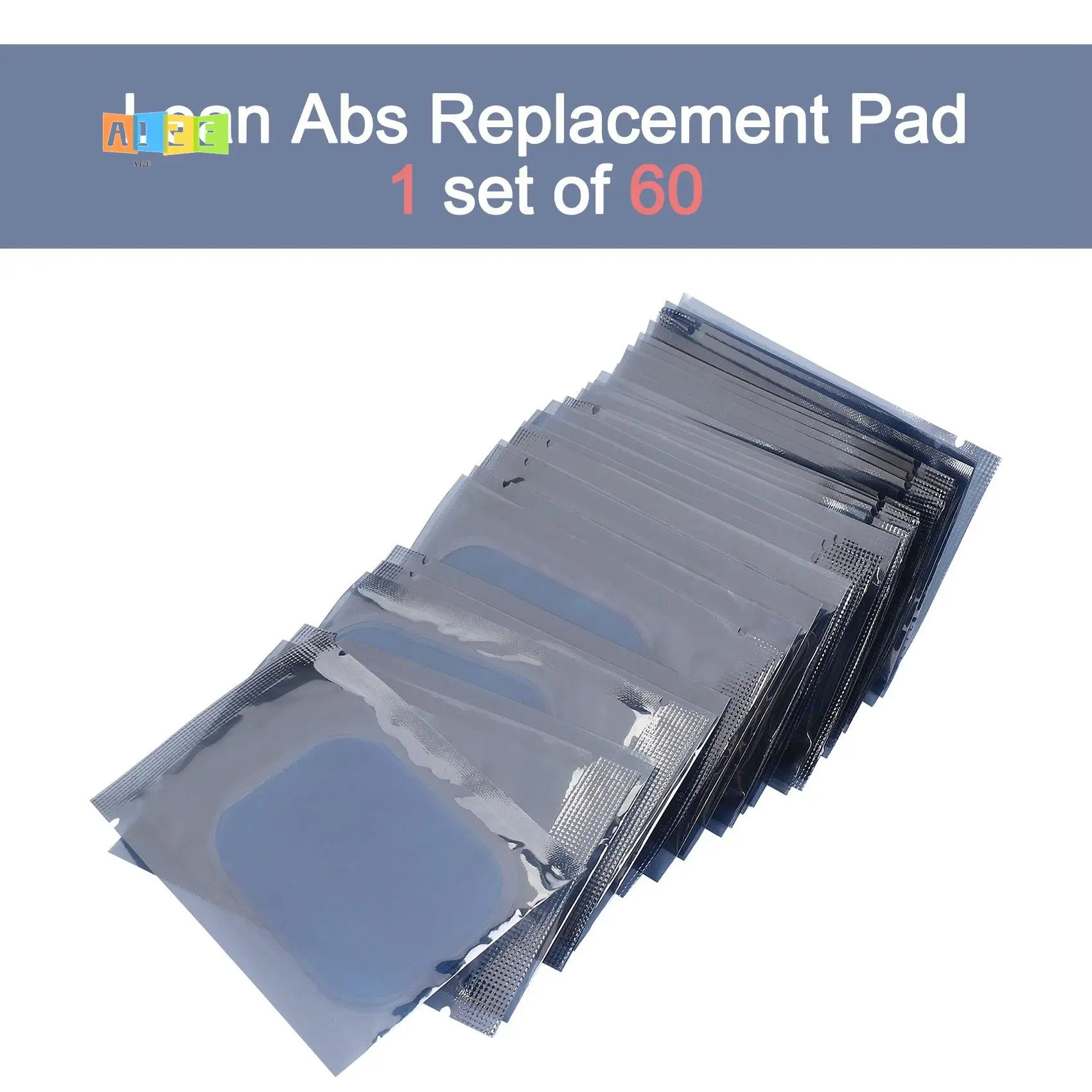 

A12E-60PCS EMS Gel Pad, Electrode Gel Replacement Pad, EMS Absorbent Gel Pad, Abdominal Muscle Trainer Accessories