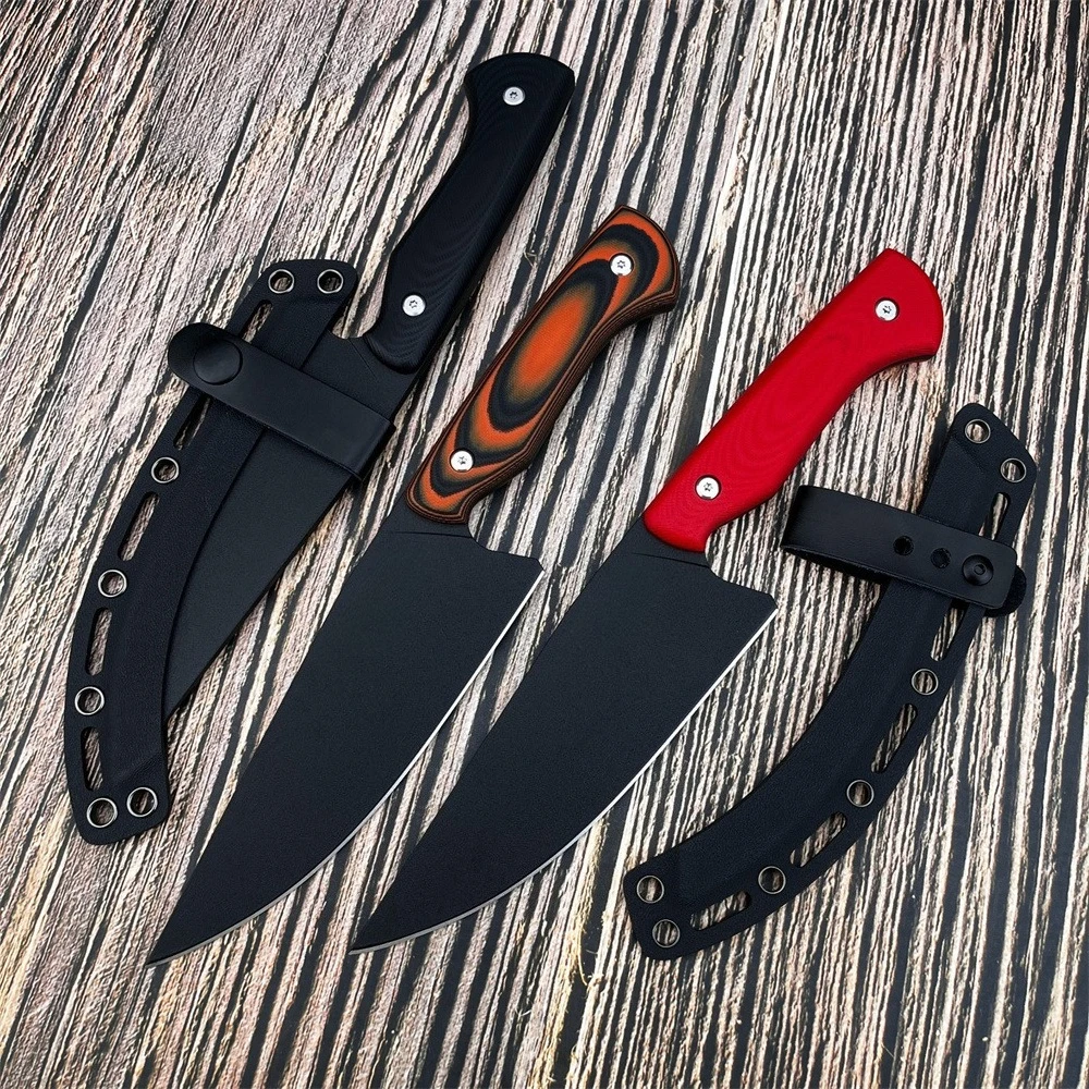 

Высококачественный походный нож с фиксированным клинком из стали 9Cr13Mov, рукоять G10, для повседневного ношения, кемпинга, туризма, а также для использования на кухне