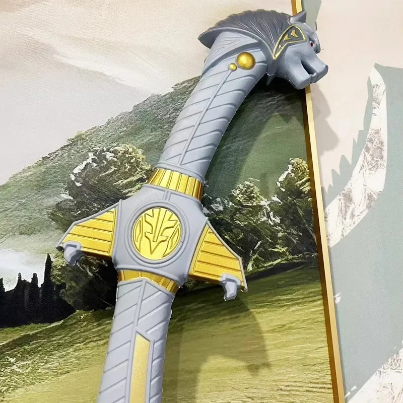 69 سنتيمتر تأثيري اكسسوارات بولي Warrior المحارب السيف لعب الأدوار الأبيض النمر السيف بولي Costume زي الدعائم أنيمي محيط لوازم الحفلات اللعب