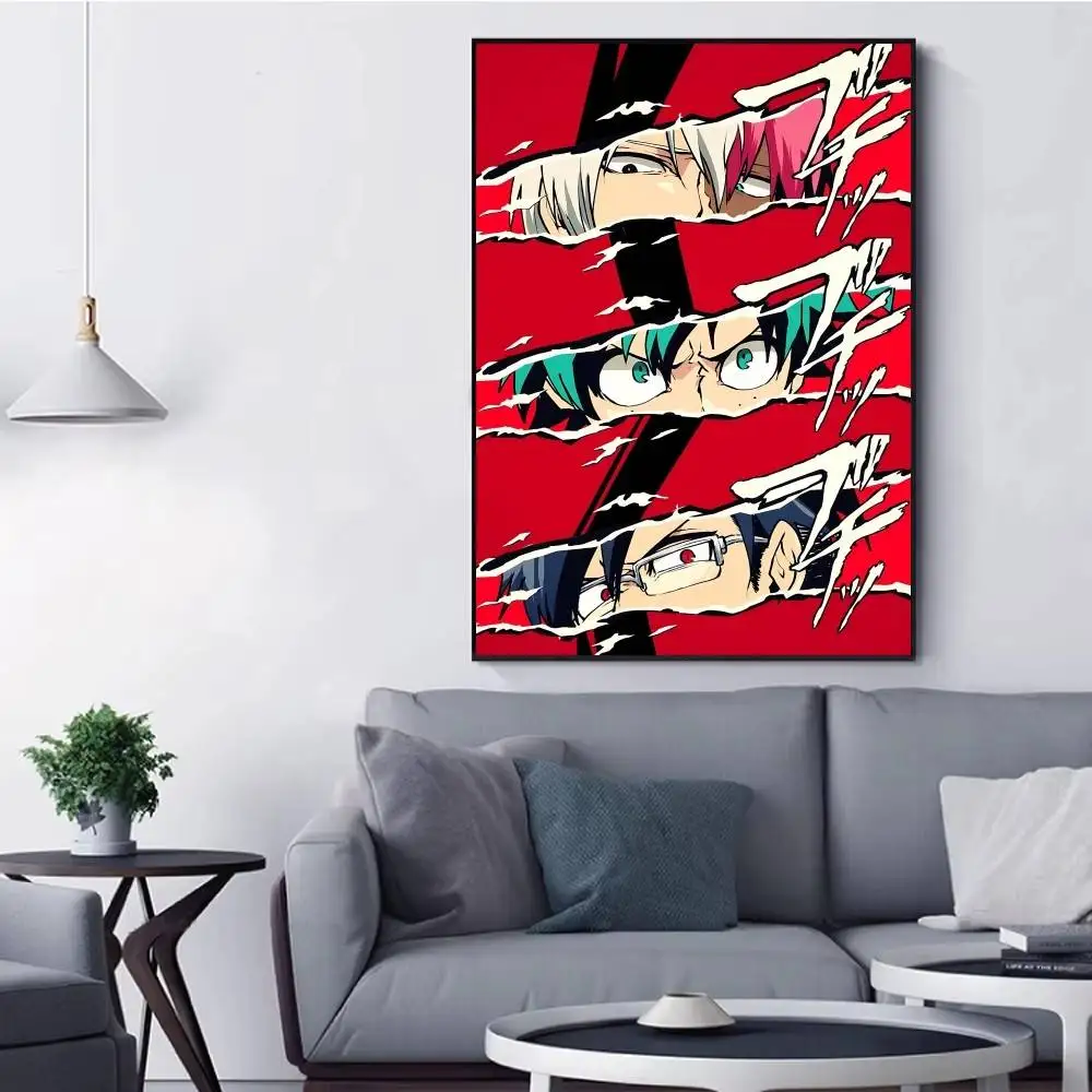 الكلاسيكية أنيمي بطلي الأكاديمية المشارك ذاتية اللصق الفن مقاوم للماء ورقة ملصق مقهى بار غرفة جدار ديكور