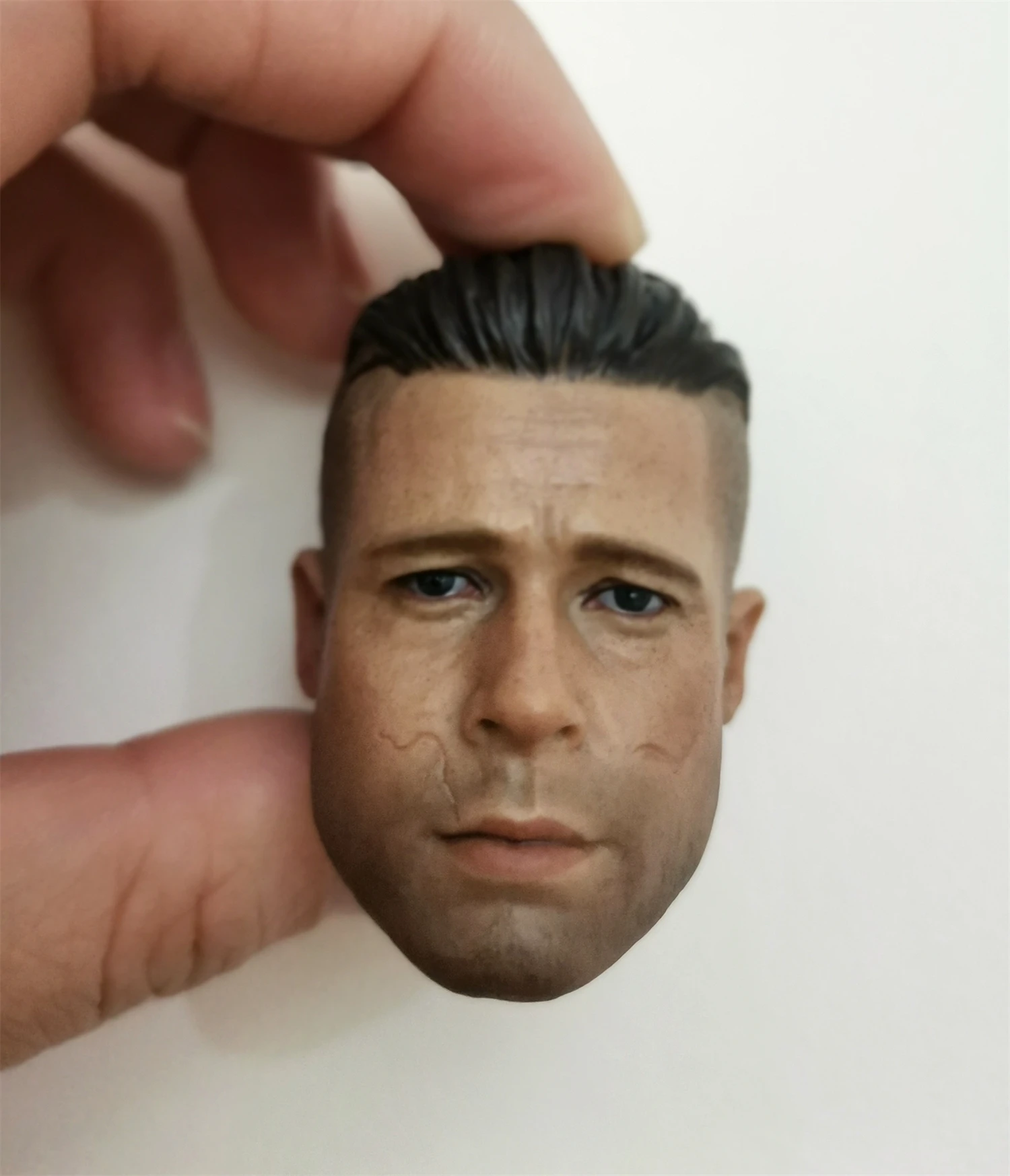 1/6 Schaal Tank Soldaat Brad Pitt Man Head Sculpt Model Geschikt voor 12'' Militaire Action Figure