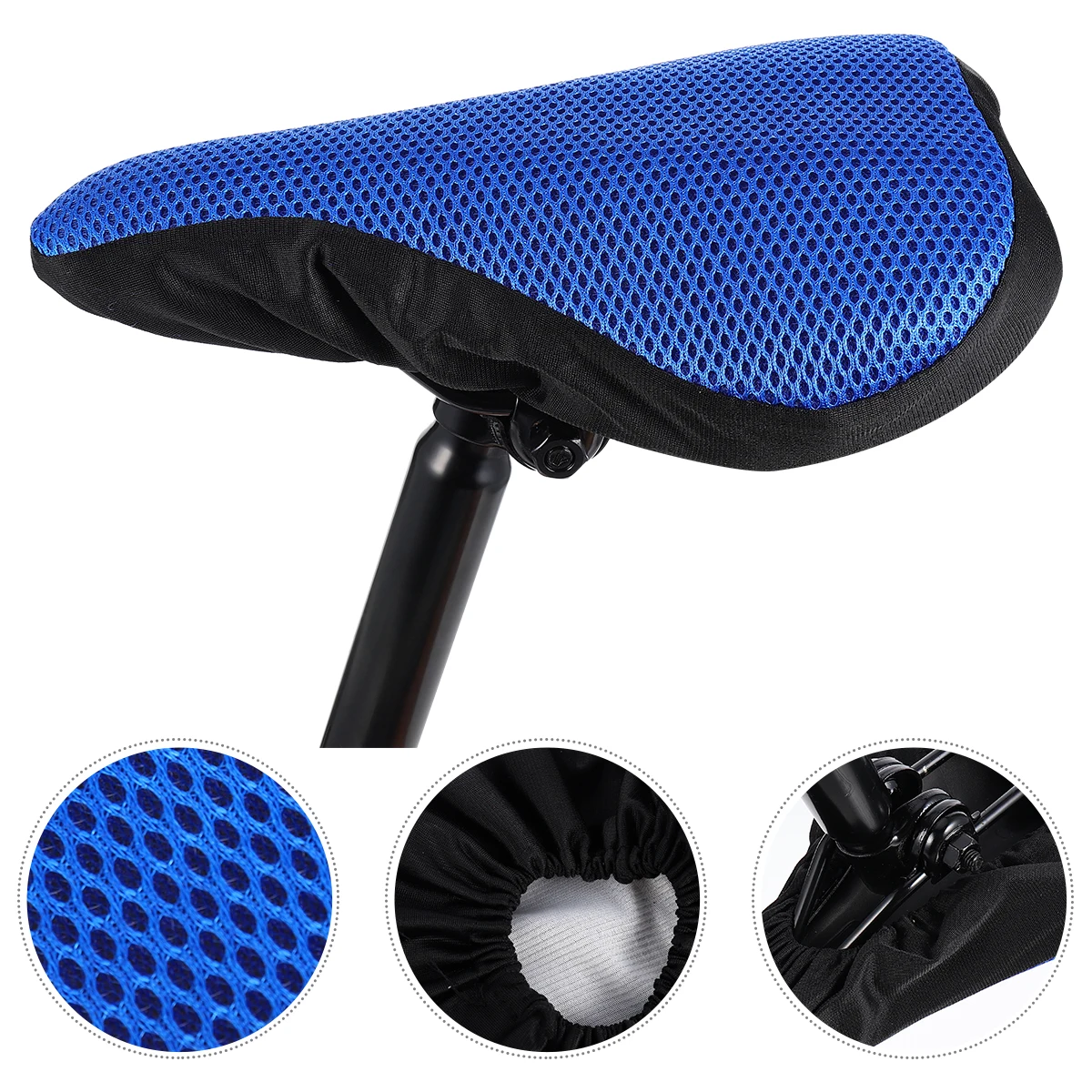 

Bike Saddle Cover Honeycomb Mesh Sponge Cushion Kids Bicycle Seat Protect Lightweight Fits Most Sizes Bike Riding Accessories