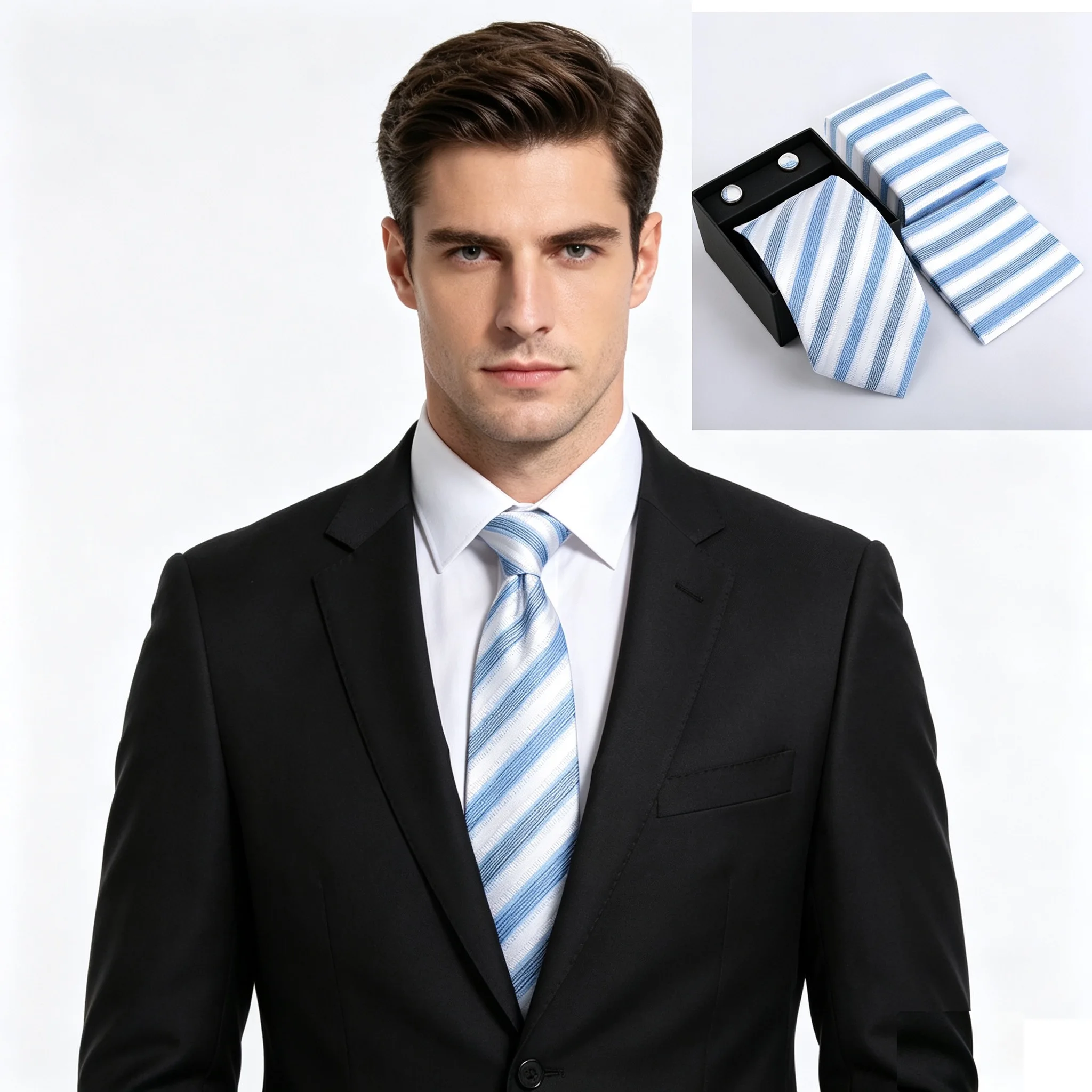 Set dasi, sapu tangan, dan kan - Neck Tie Set Box ulasan dan harga