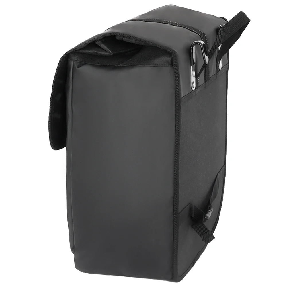 Double Pannier Bag Multifunction Rear Seat Panniers Pack Large Capacity Bike Rack Tail Bag with Handle for Outdoor Riding Travel