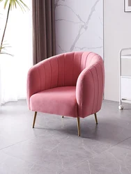 Silla Rosa cómoda para manicura, sillón De Pedicura, soporte para salón De uñas, sofá para pies, muebles para salón De belleza