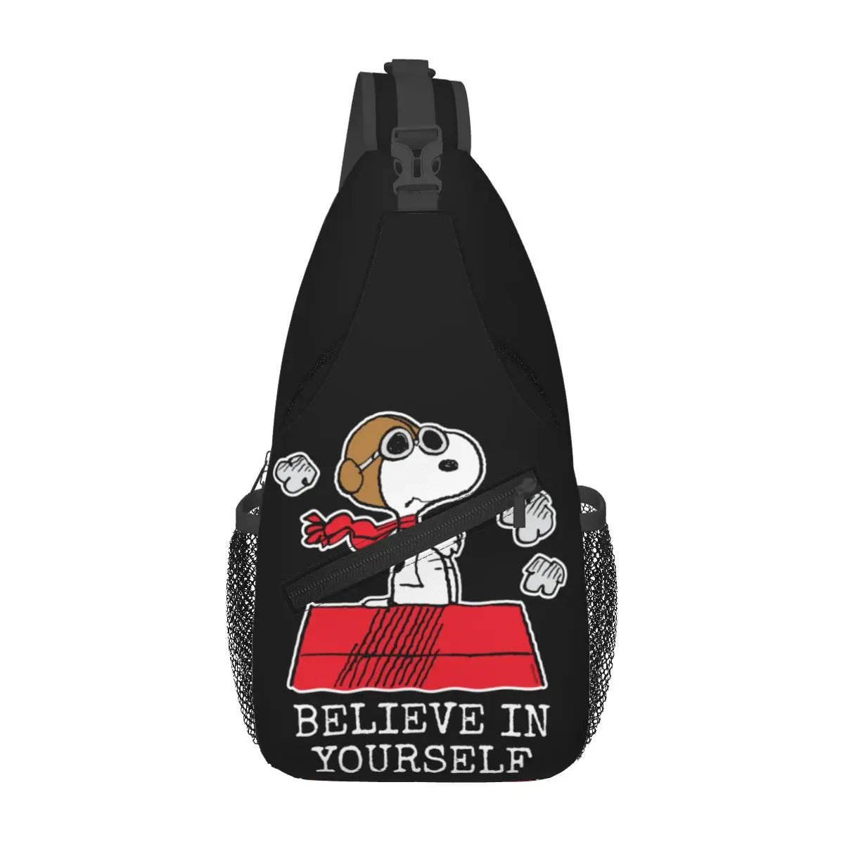 Peanuts Comic Dog Snoopy Sling Bags Chest Crossbody Shoulder Sling Backpack Daypacks Cute Cartoon Comic Joe Cool Fashion Bags