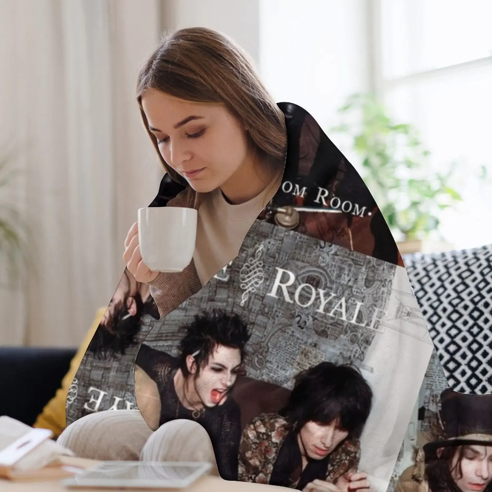 جيد Palaye Royale الفرقة شعار الموسيقى رمي بطانية البطانيات للأرائك الحرارية الدافئة للسفر بطانيات الصيف