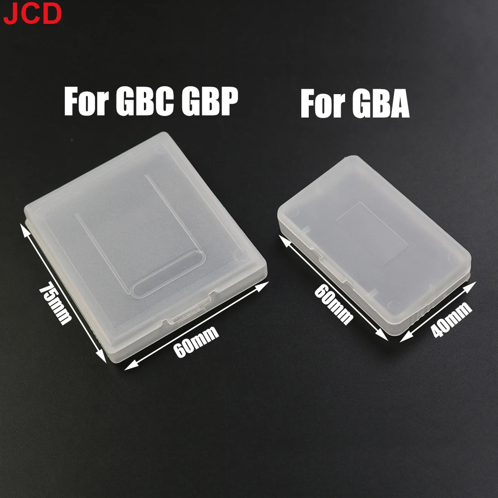 

JCD 1pcs Clear Plastic Game Cartridge Case Game Cards Storage Box For Game Boy GBA Protector Holder Dust Cover