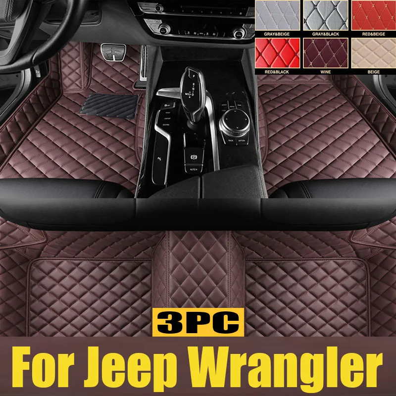 

Car floor mats for Jeep Wrangler（FOUR DOOR）2011 2012 2013 2014 2015 2016 2017 Custom auto foot Pads automobile