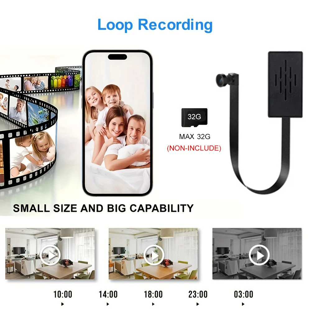 1080P HD Mini Camera DIY Draagbare Draadloze Module Video Recorder WiFi Camcorder Bewegingsdetectie Ondersteuning Remote View P2P Camera