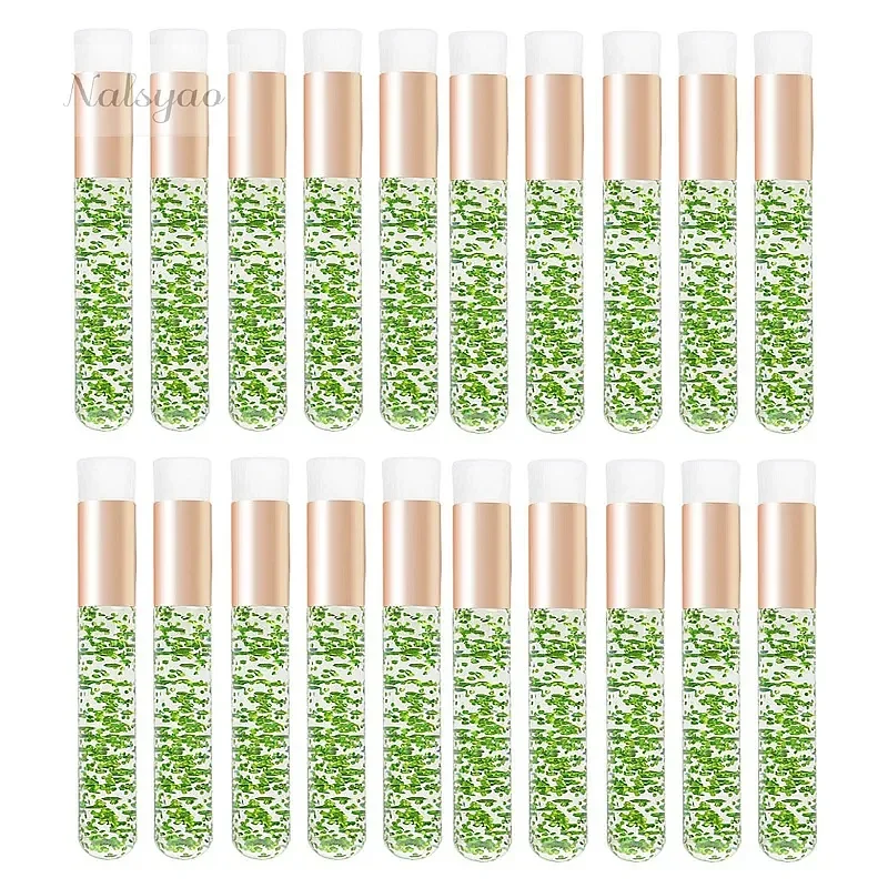 20 Pcs Crystal Eyelash Cleaning Brush Lashes Shampoo Brush Eyelash Extension Peel Off Blackhead Remover Makeup Tools