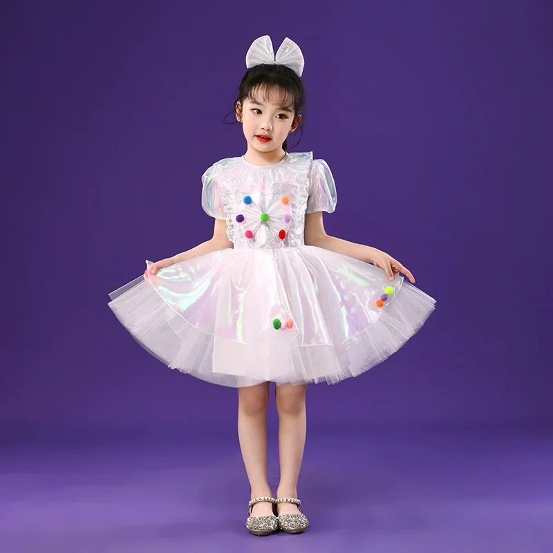 2026 فستان رقص حديث بنات غنائي معاصر حرة قاعة الرقص ملابس رقص بنات أطفال مرحلة ارتداء مهرجان الاحتفال #2