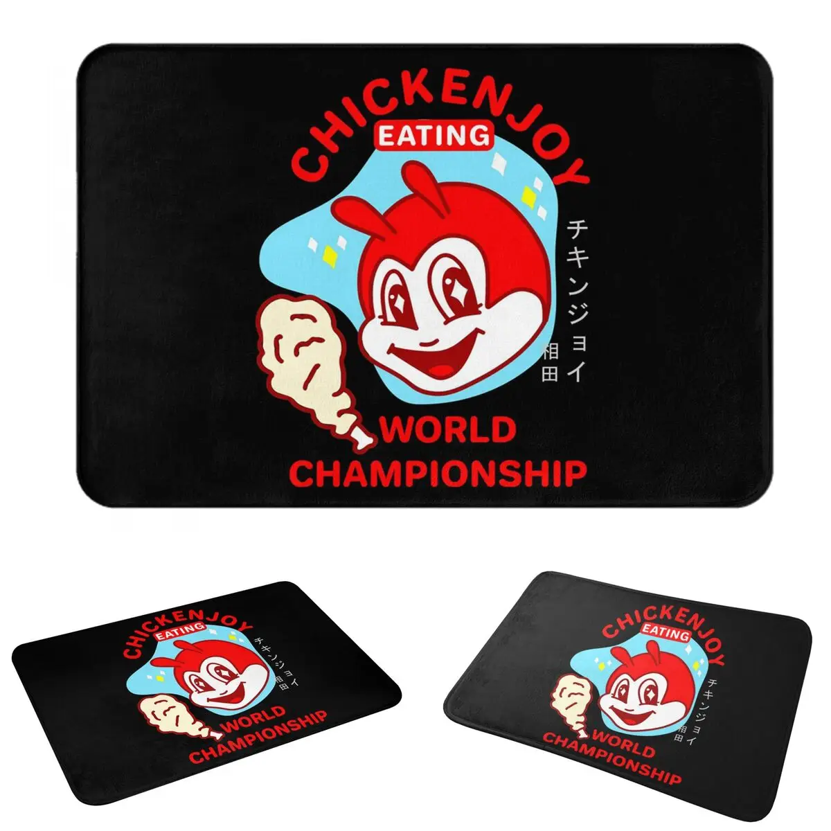 Jollibee Burger Restaurant Mascot (6) Non-slip Doormat Floor Mat Cushion Carpet Rug for Kitchen Entrance Home Room Footpad Mats