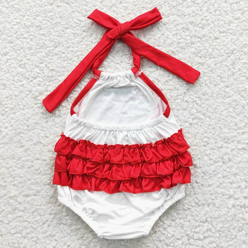 Wholesale Newborn Embroidery Baseball Romper  Jumpsuit Toddler Kid Children Summer Ball Game Matching Baby Boy Girl One-piece