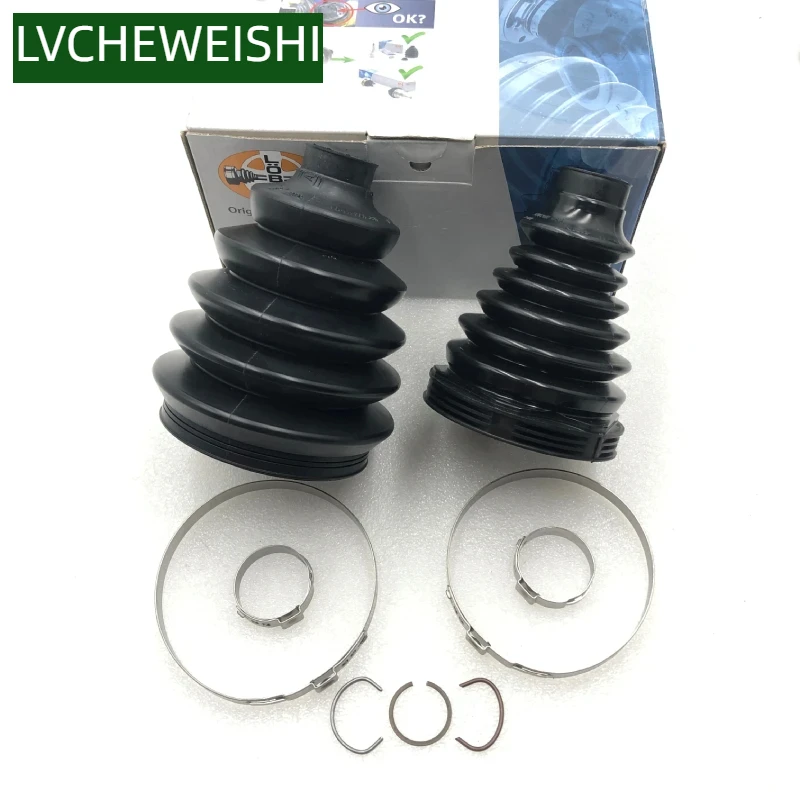 

GKN 305637 Inner Outer Front Axle Driveshaft CV Joint Boot Kit For Land Rover Freelander 2 LR3 LR4 RR Sport TDR500110 LR003160