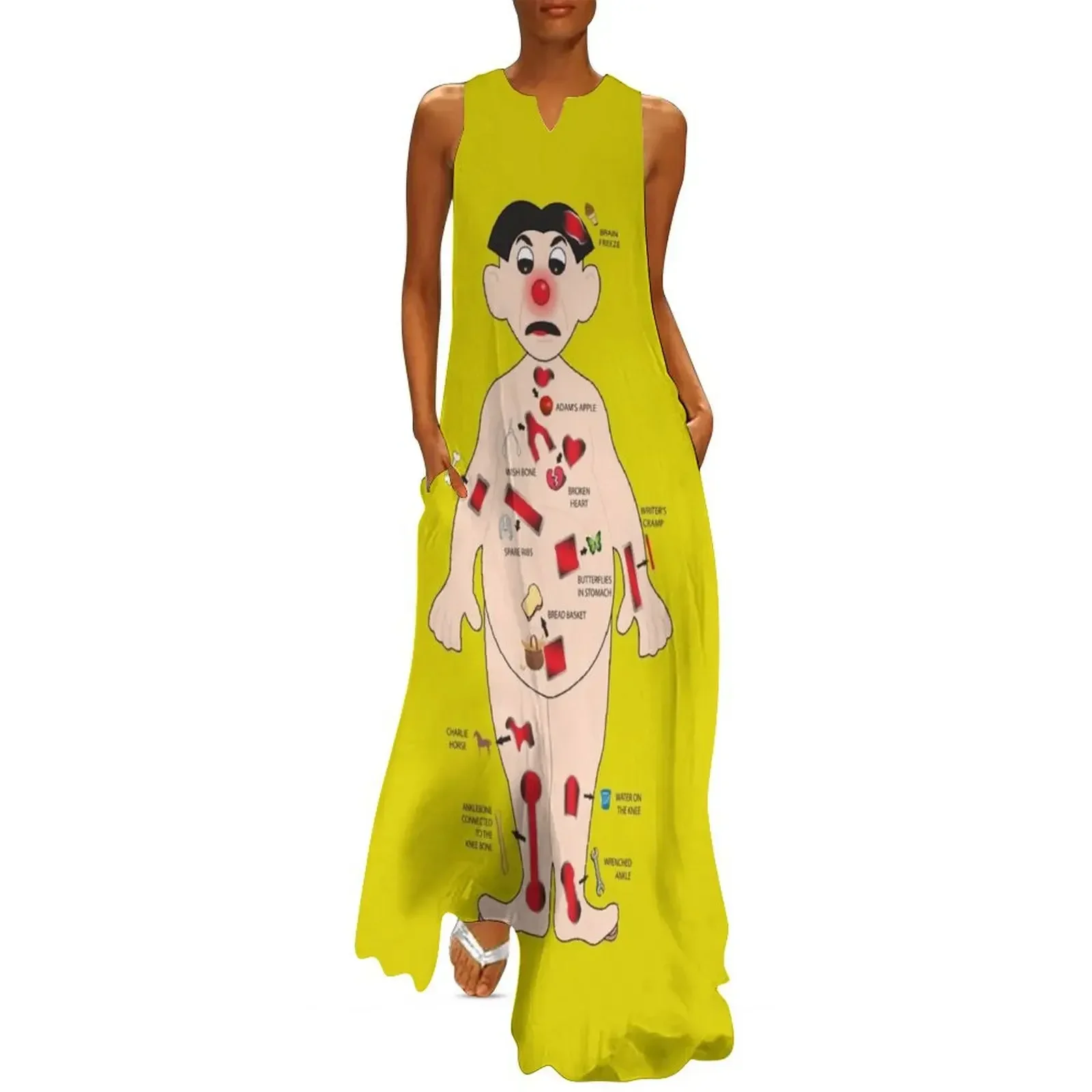 

OPERATION board game man - raise a smile for those in hospital Long Dress women's clothing trend 2025 Dress