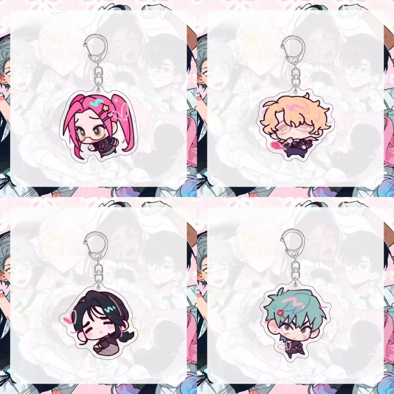 Acrylic Keychains Popular Anime Music Creativity Pendant Luka Hyuna Ivan Peripheral Q-version Figure Accessories Collection Gift