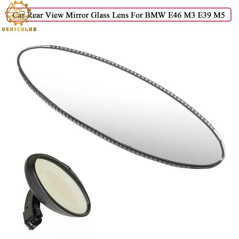 

Car Oval Rear View Glare Mirror Auto Dimming Replacement Glass Cell Fits For BMW E46 M3 E39 M5