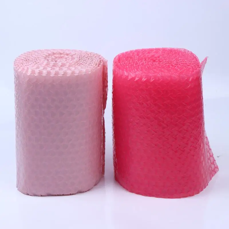 New 1 Roll 6M Pink Heart-Shaped Bubble Love Thickeneded Shockproof Fragile Protective Packaging Film