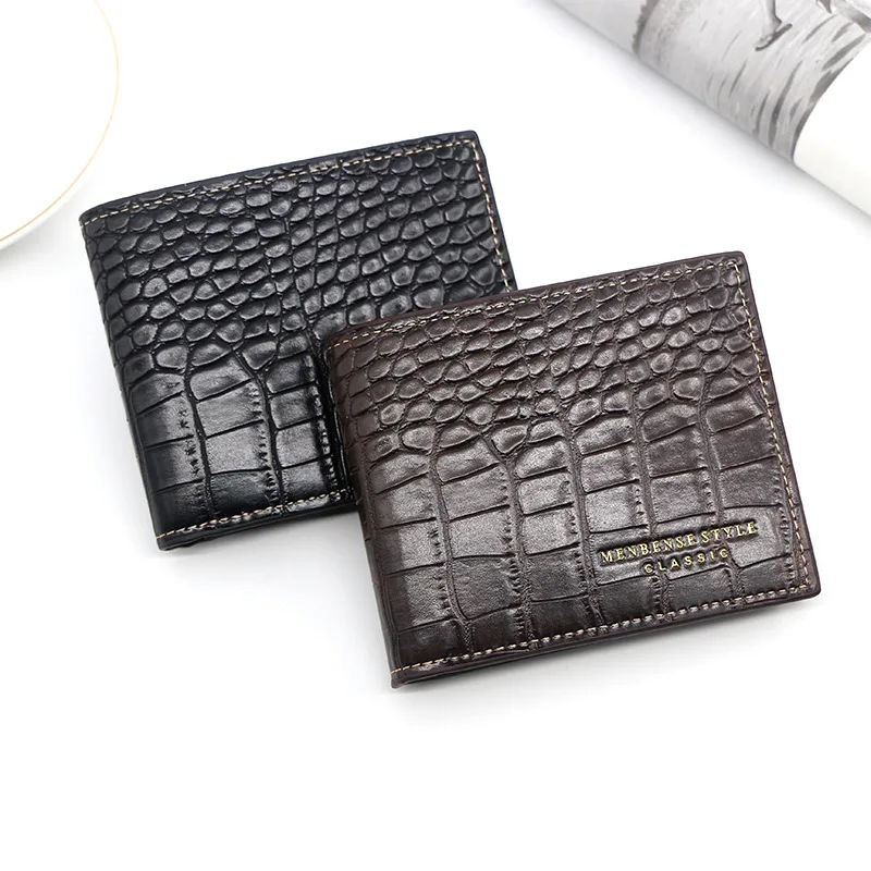 New Men's Wallet Short fashionable multi-functional large capacity multi card slot large money slot card bag pu leather wallet